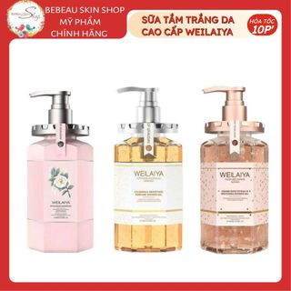 Sữa tắm Weilaiya Trắng Da Cấp Ẩm Giúp Da Căng Mướt Và Mịn Màng 450ml - Bebeauskin