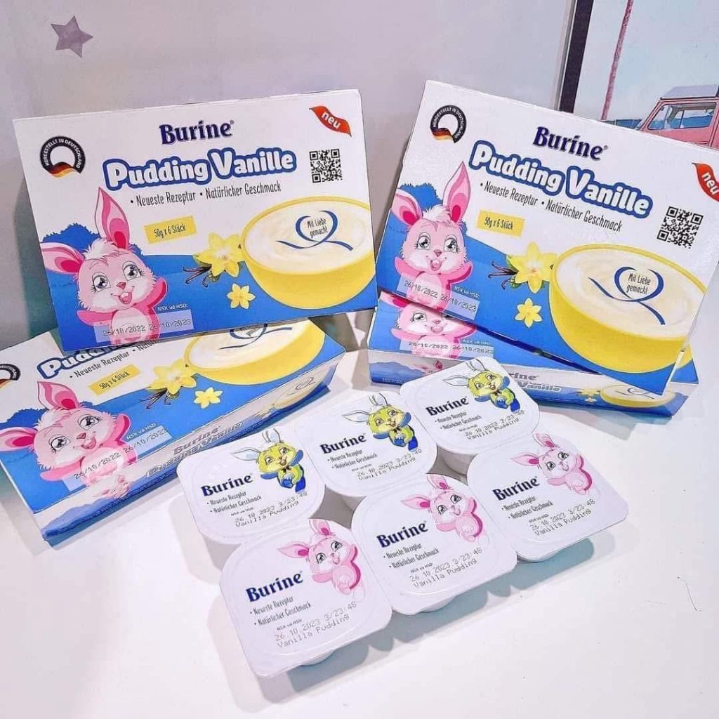CHÁO SỮA BURINE 𝐩𝐮𝐝𝐢𝐧𝐠 𝐯𝐚𝐧𝐢 & 𝐩𝐮𝐝𝐢𝐧𝐠 𝐝𝐚̂𝐮, chuối (𝐦𝐢𝐱 𝐭𝐫𝐚́𝐢 𝐜𝐚̂𝐲 𝐠𝐚̂𝐲 ...