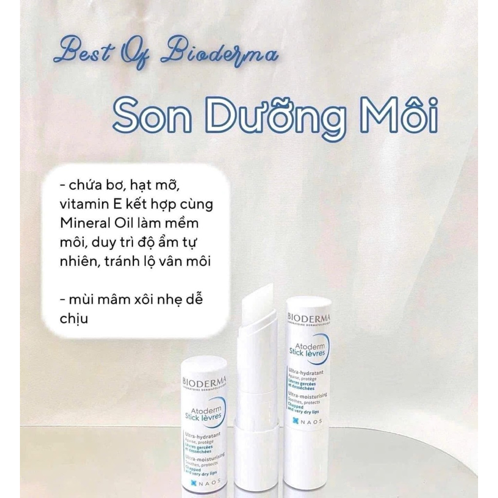 Combo Son dưỡng môi Bioderma