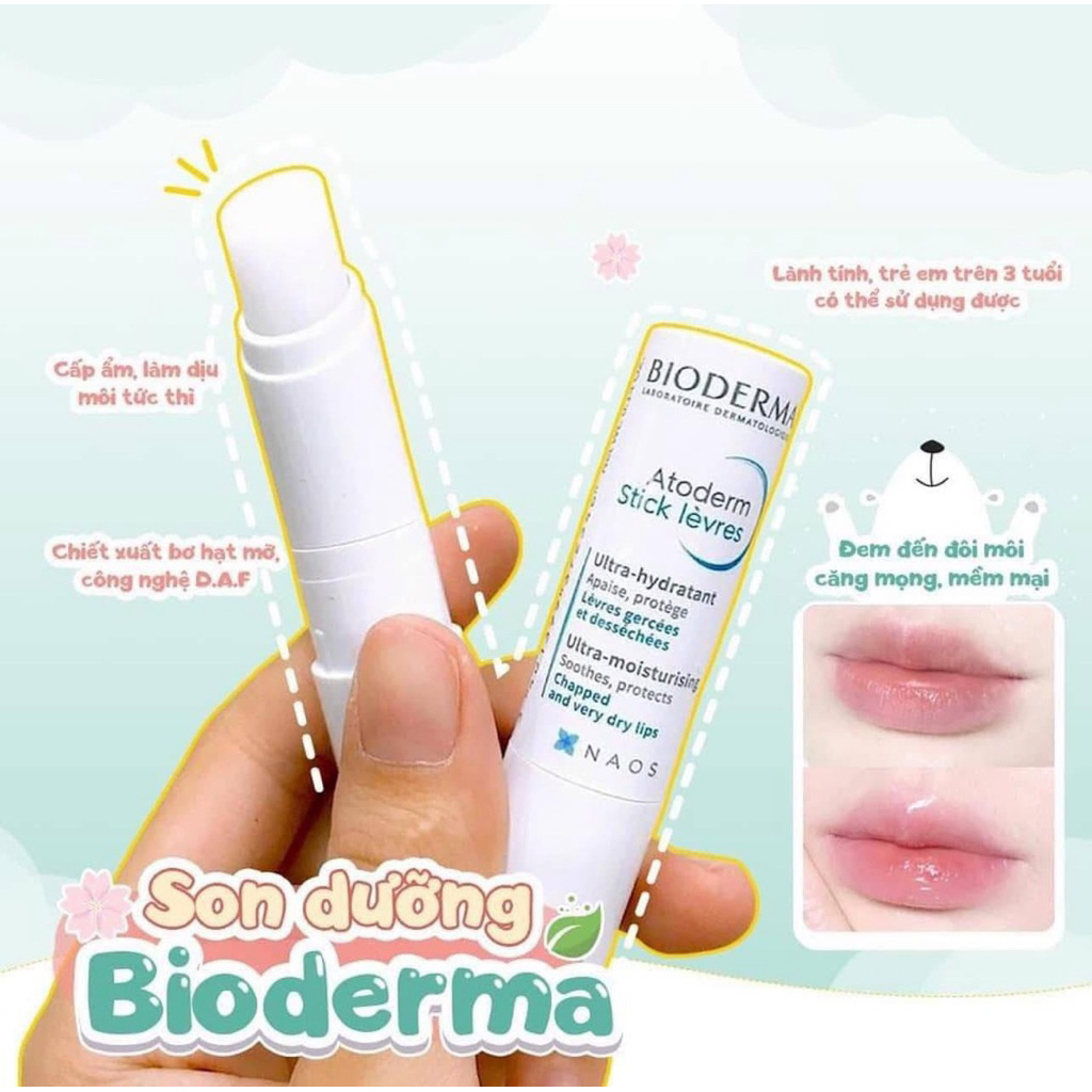 Combo Son dưỡng môi Bioderma