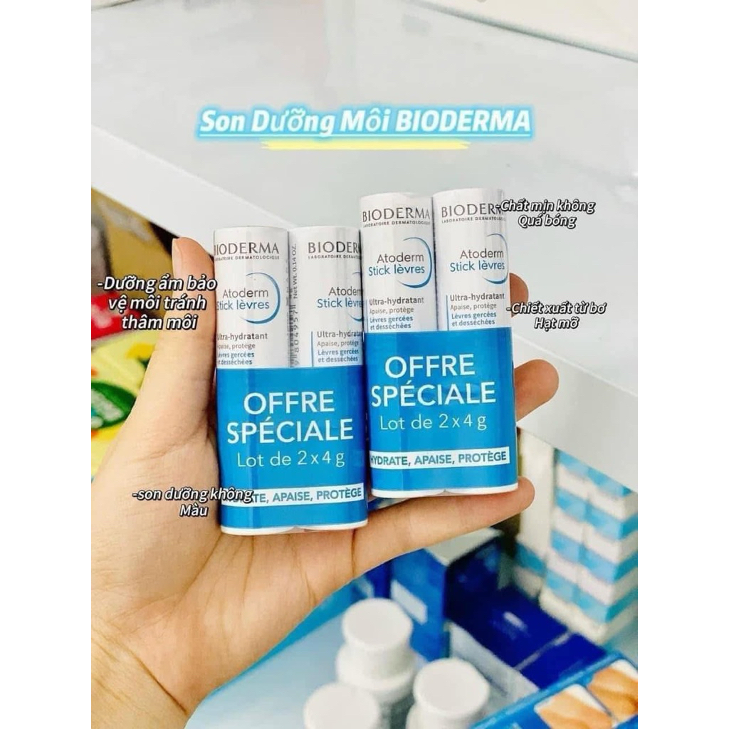 Combo Son dưỡng môi Bioderma
