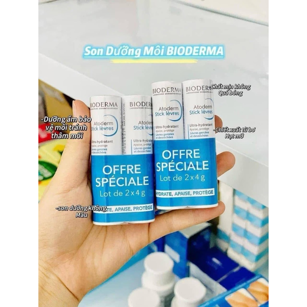 Combo Son dưỡng môi Bioderma