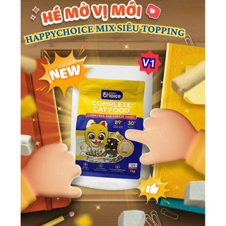 Hạt Happy Choice V1 & V2 nguyên seel - MIX TOPPING Thịt Sấy Hỗ Trợ Tiêu Hóa