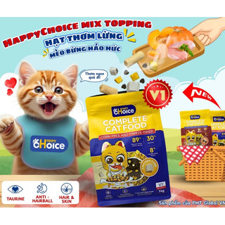 Hạt Happy Choice V1 & V2 nguyên seel - MIX TOPPING Thịt Sấy Hỗ Trợ Tiêu Hóa