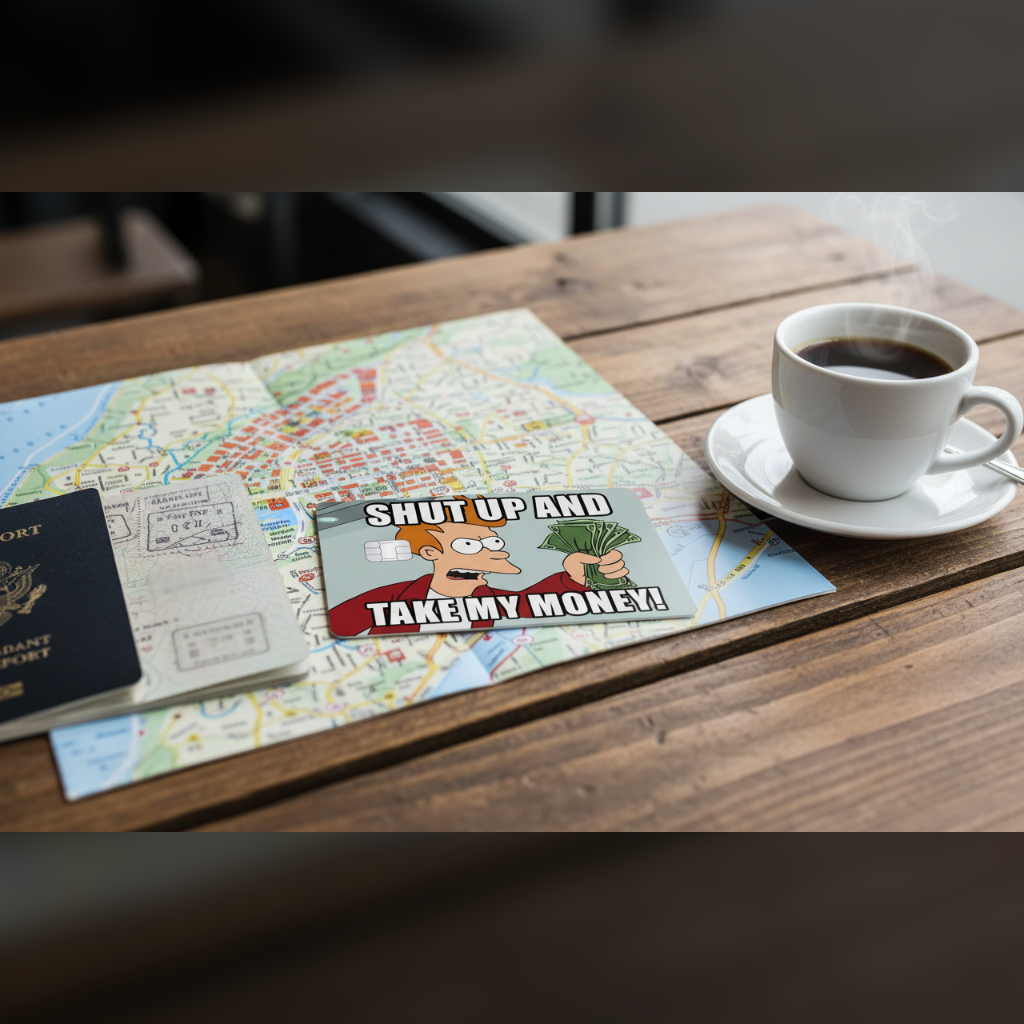 Miếng Dán Trang Trí SHUT UP MEME - Decal Sticker Thẻ ATM (Thẻ Chung Cư, Thẻ Xe, Debit, Credit) NF2