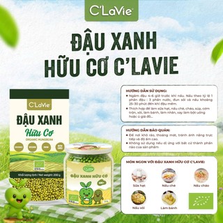 Đậu Hạt Hữu Cơ C'LaVie Hạt Kê Đậu Nành Mè Đen Đậu Đỏ Đậu xanh Đậu trắng Yến mạch Hạt bí Đường mía