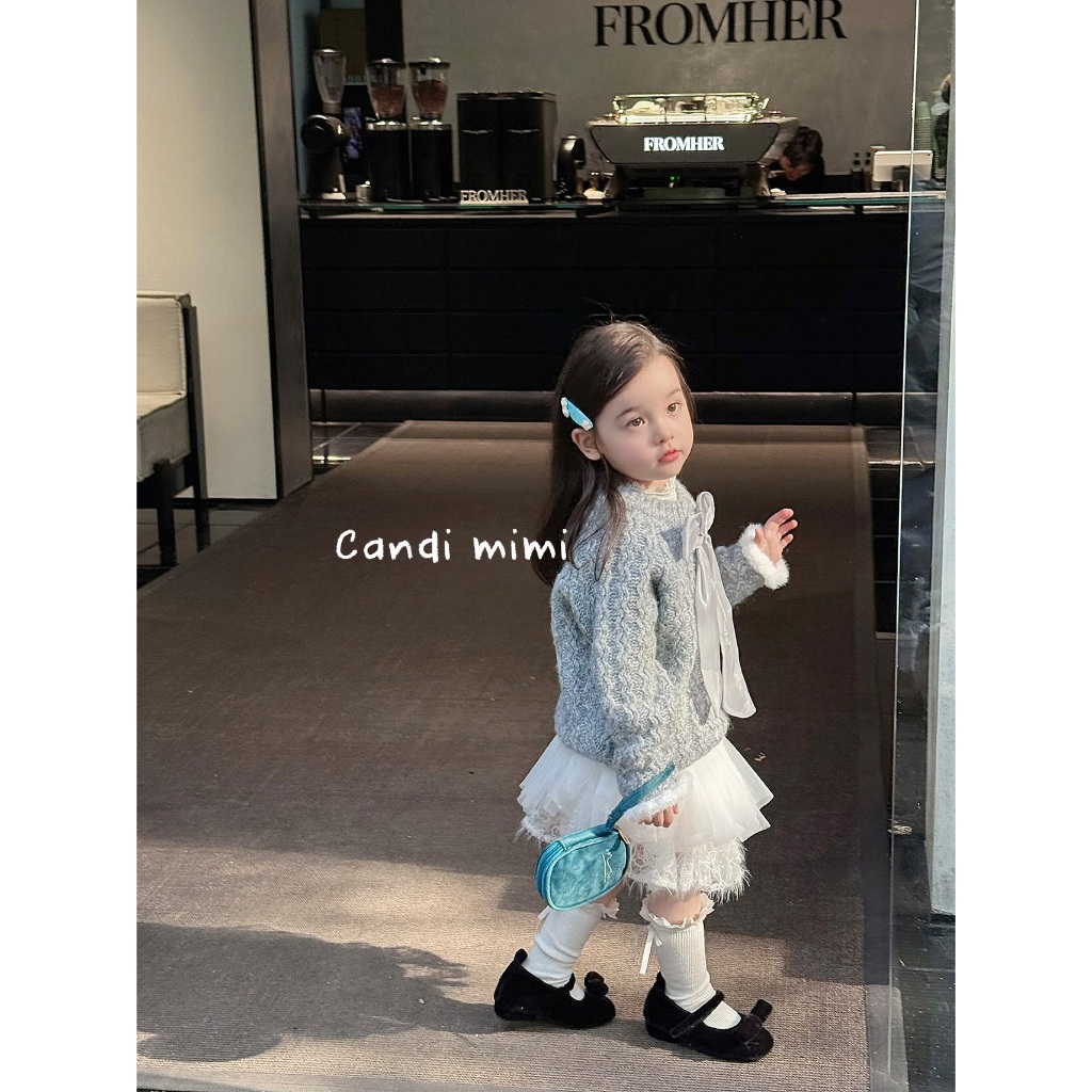 CANDI MIMI Áo Len Đính Nơ Cao Cấp NT5613