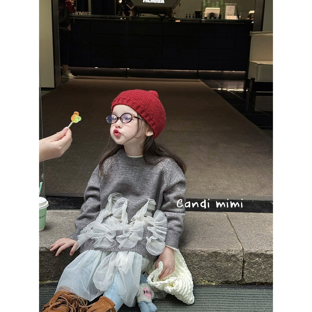 CANDI MIMI Váy Len Đuôi Cá Đính Voan NT5618