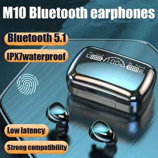 M10 TWS Tai Nghe Bluetooth Có Màn Hình LED Tai Nghe Chơi Game Chống Ồn Có Micro không chậm trễ