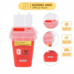 HỘP ĐỰNG KIM Y TẾ MÀU ĐỎ – AN TOÀN, VỆ SINH, CHUYÊN DỤNG CHO PHÒNG XĂM & CƠ SỞ THẨM MỸ