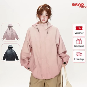 Áo khoác trùm đầu nam nữ GRADPOPU nhuộm loang phong cách Mỹ thể thao ngoài trời cá tính AK208