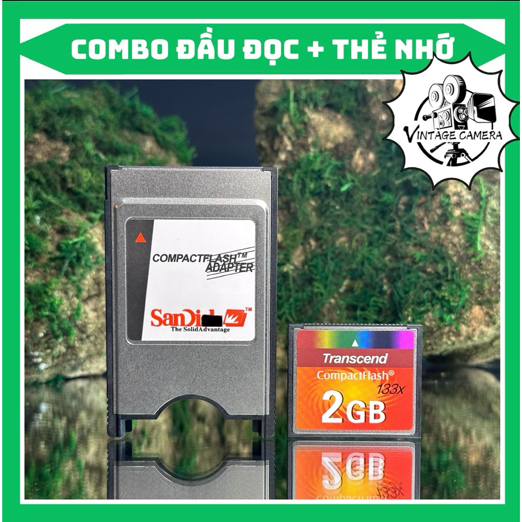 Combo Thẻ nhớ CF 2GB và đầu đọc PCMCIA dành cho máy CNC | Shopee Việt Nam