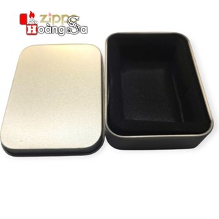 ( hoả tốc ) hộp thiếc vàng, trắng bảo quản zippo
