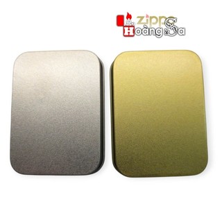 ( hoả tốc ) hộp thiếc vàng, trắng bảo quản zippo