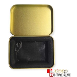 ( hoả tốc ) hộp thiếc vàng, trắng bảo quản zippo