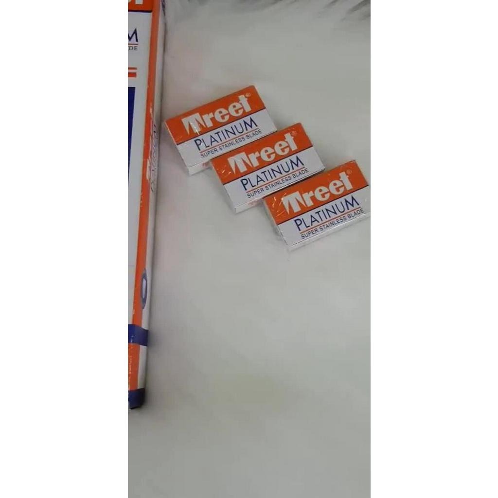 🪒 LƯỠI LAM TREET PLATINUM – HỘP MÀU CAM SIÊU BÉN