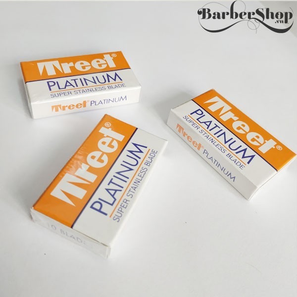 🪒 LƯỠI LAM TREET PLATINUM – HỘP MÀU CAM SIÊU BÉN