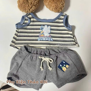 Gấu Béo Mặc Quần Áo Đáng Iu 40cm, Gấu Nhồi Bông Gấu Béo Ú Nu Tặng Bàn Bè Sinh Nhật
