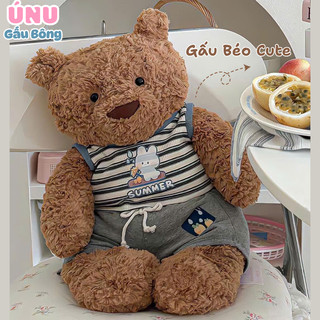 Gấu Béo Mặc Quần Áo Đáng Iu 40cm, Gấu Nhồi Bông Gấu Béo Ú Nu Tặng Bàn Bè Sinh Nhật