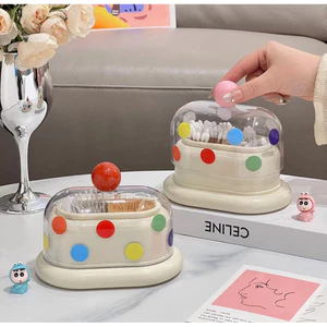 Hộp đựng bông tăm 2 ngăn tiện dụng