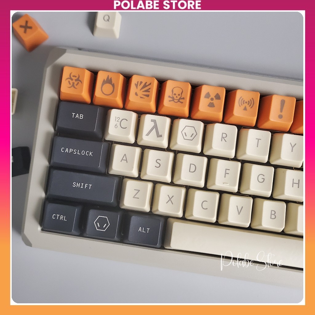 Keycap Carton OEM profile Keycap CMK Carbon PBT bàn phím cơ Polabe ...