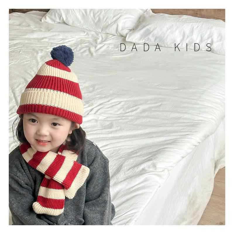 Sẵn Ship - QCCC- Khăn và mũ len cho bé mix đồ noel và tết hàng quảng châu cao cấp len sợi dệt kim size 1 đến 3 tuổi