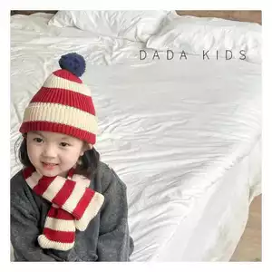 Sẵn Ship - QCCC- Khăn và mũ len cho bé mix đồ noel và tết hàng quảng châu cao cấp len sợi dệt kim size 1 đến 3 tuổi