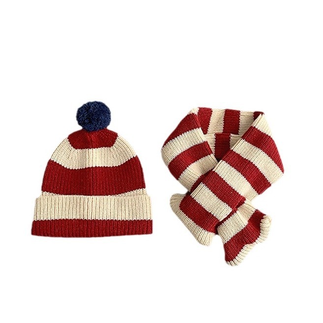 Sẵn Ship - QCCC- Khăn và mũ len cho bé mix đồ noel và tết hàng quảng châu cao cấp len sợi dệt kim size 1 đến 3 tuổi