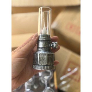 Đèn trang trí bàn thờ, phòng ngủ, decor quán cà phê sang trọng, tiện dụng - Đèn dầu điện tử chạy pin phong cách cổ điển