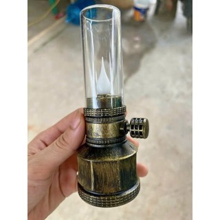 Đèn trang trí bàn thờ, phòng ngủ, decor quán cà phê sang trọng, tiện dụng - Đèn dầu điện tử chạy pin phong cách cổ điển