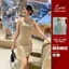 Đầm thời trang nữ cổ tròn sát nách, dáng chiết eo tôn dáng phù hợp mặc đi làm, đi chơi