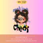 Bộ Hình In, Ủi Nhiệt Sticker Cartoon Girl 05 - CP8 PET Sticker