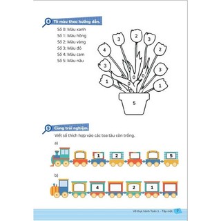 Sách - Vở Thực Hành Bài Tập Toán Đề Ôn Luyện Toán Lớp 1, Để Giúp Bé Giỏi Toán Giỏi Tính,Giải Toán Có Lời Văn