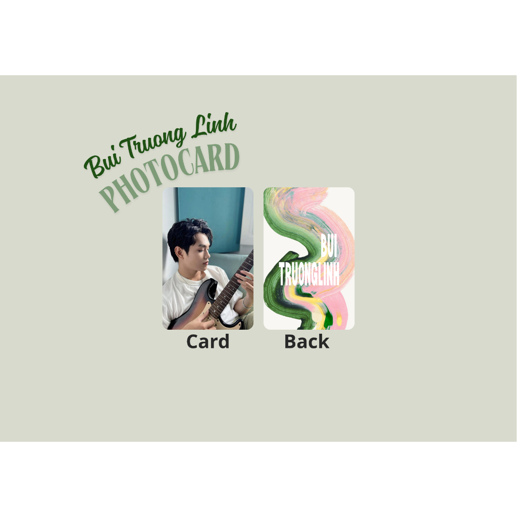 set card bo góc ca sĩ Bùi Trường Linh - Anh trai say Hi