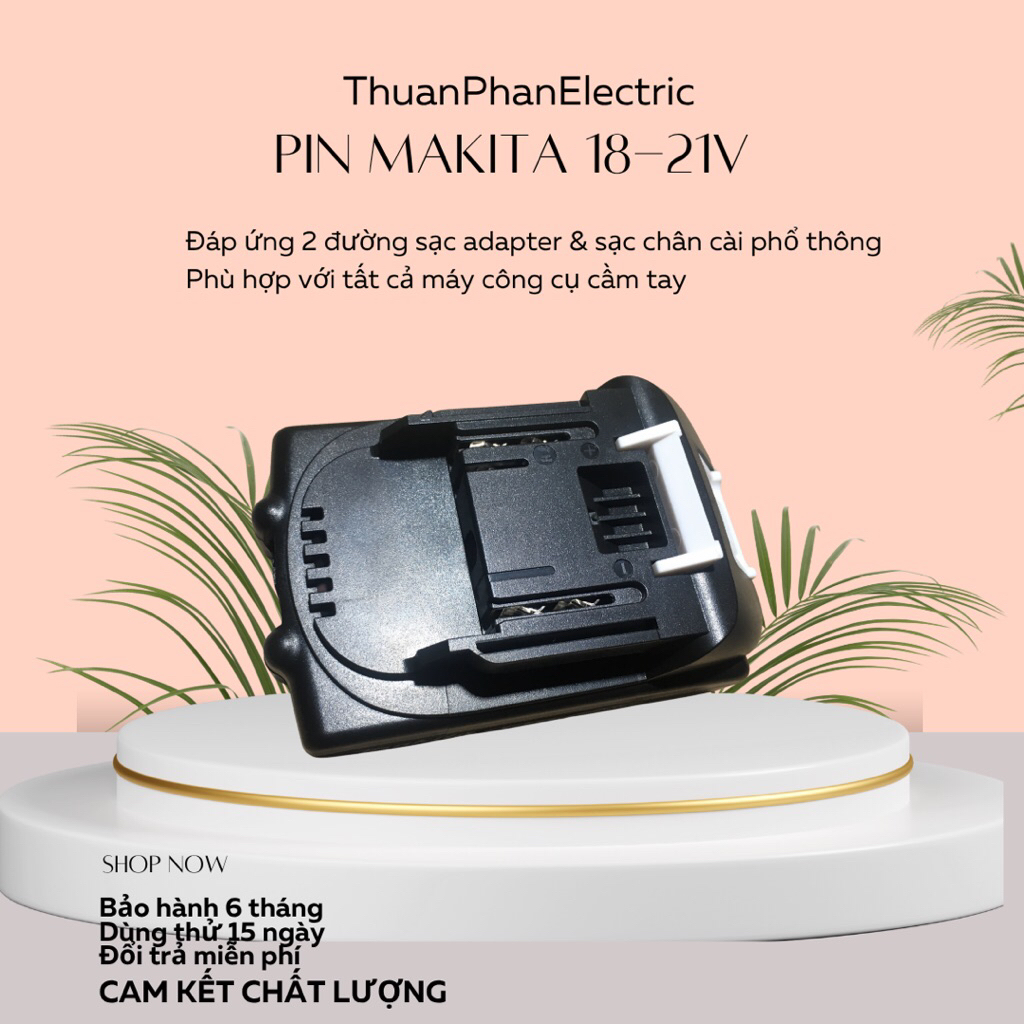 Pin đóng chính hãng 18-21V 2Ah, máy công cụ cầm tay xả 20A