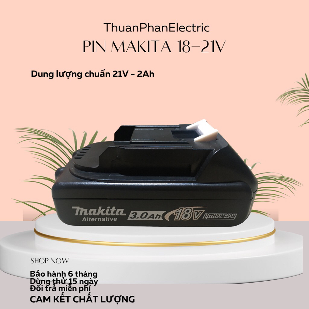 Pin đóng chính hãng 18-21V 2Ah, máy công cụ cầm tay xả 20A