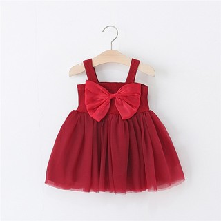 Váy hai dây thun cotton mềm mịn phong cách Hàn cho bé gái diện mùa hè xinh xắn D1123