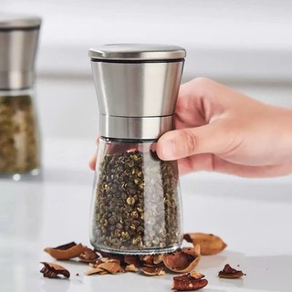 Bình xay tiêu thuỷ tinh [686], lọ xay tiêu thuỷ tinh