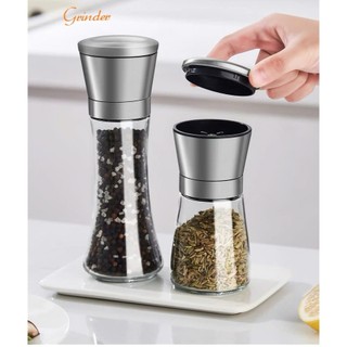 Bình xay tiêu thuỷ tinh [686], lọ xay tiêu thuỷ tinh