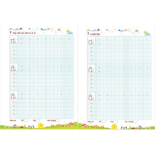 Sách- Vở Luyện Viết Rèn Chữ Thường, Chữ Hoa, Cỡ Chữ Nhỏ Dành Cho Học Sinh Tiểu Học,Luyện Viết Chữ Đẹp
