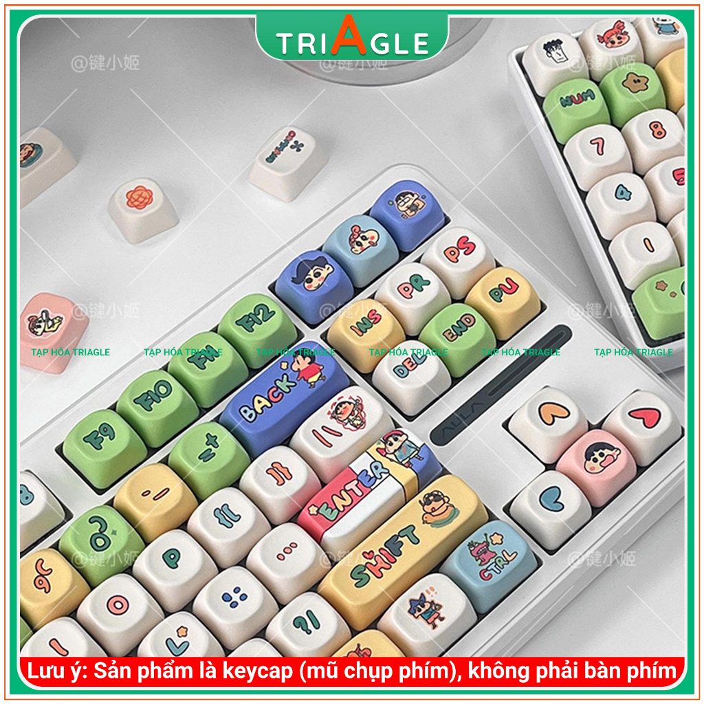 Keycap Cậu bé Bút Chì - Crayon Shin-chan Chất Liệu PBT Dye Sub MOA Bộ ...