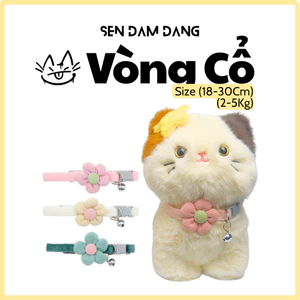 Vòng Cổ Bông Hoa Cho Mèo 18-30cm
