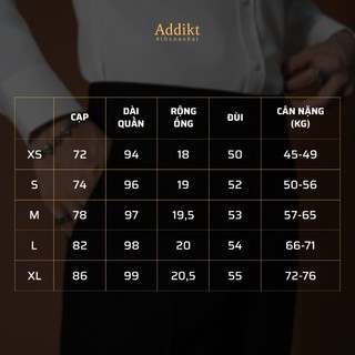 Quần Ống Suông cạp cao Addikt Gentle Trousers - Quần nam ống suông màu Đen chống nhăn