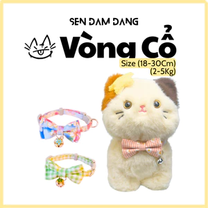 Vòng Cổ Nơ Cho Mèo Size 18-30cm
