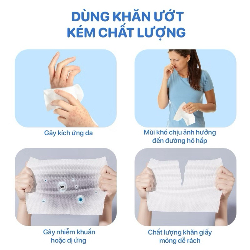 1 Bịch Khăn ướt Ban Mai Topgia cao cấp mềm mại không cồn không parabens, an toàn cho bé | BigBuy360 - bigbuy360.vn