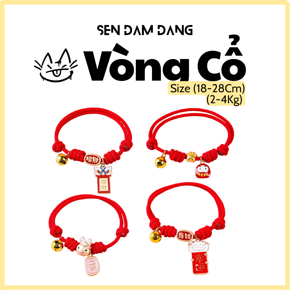 Vòng Cổ Cho Mèo Size 18-28cm