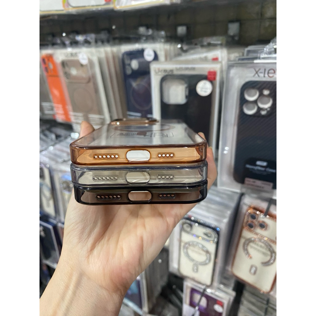 Ốp GenK hỗ trợ sạc không dây – Khung thép bảo vệ camera kèm giá đỡ iPhone 11 12 13 14 15 16 17Promax
