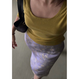 Chân váy hoạ tiết Hàn Quốc “Jacquard Sunset Skirt – Seoul”