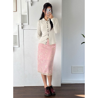 Chân váy hoạ tiết Hàn Quốc “Jacquard Sunset Skirt – Seoul”