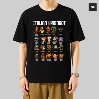 Áo thun Italian Brainrot Tung Tung Sahur CAPPUCCINO ASSASSINO Sói Cô Độc, Meme Hài Hước